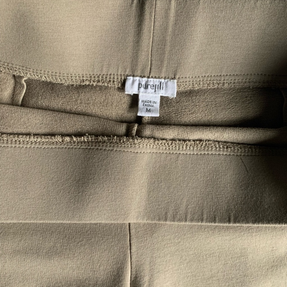 J Jill - pure Jill taupe Pima cotton culottes
